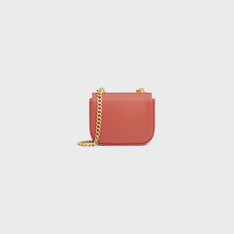 MINI CHAIN CLAUDE IN SHINY CALFSKIN RED CANYON - Image 3